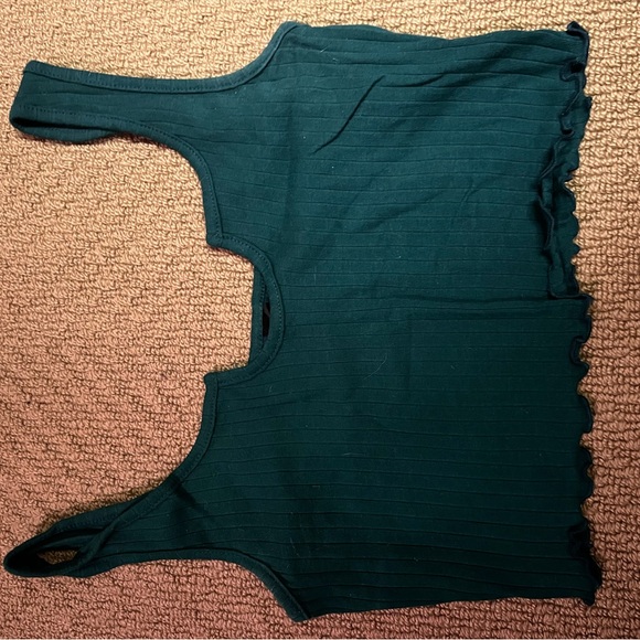 Gray Ruched Tank Top - Picture 5 of 6